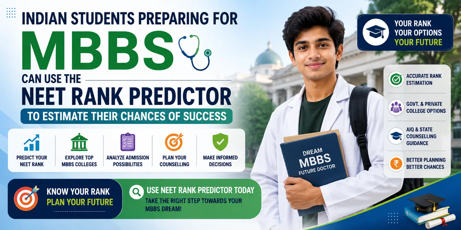 Most Accurate NEET Rank Predictor 2026 for Medical Aspirants